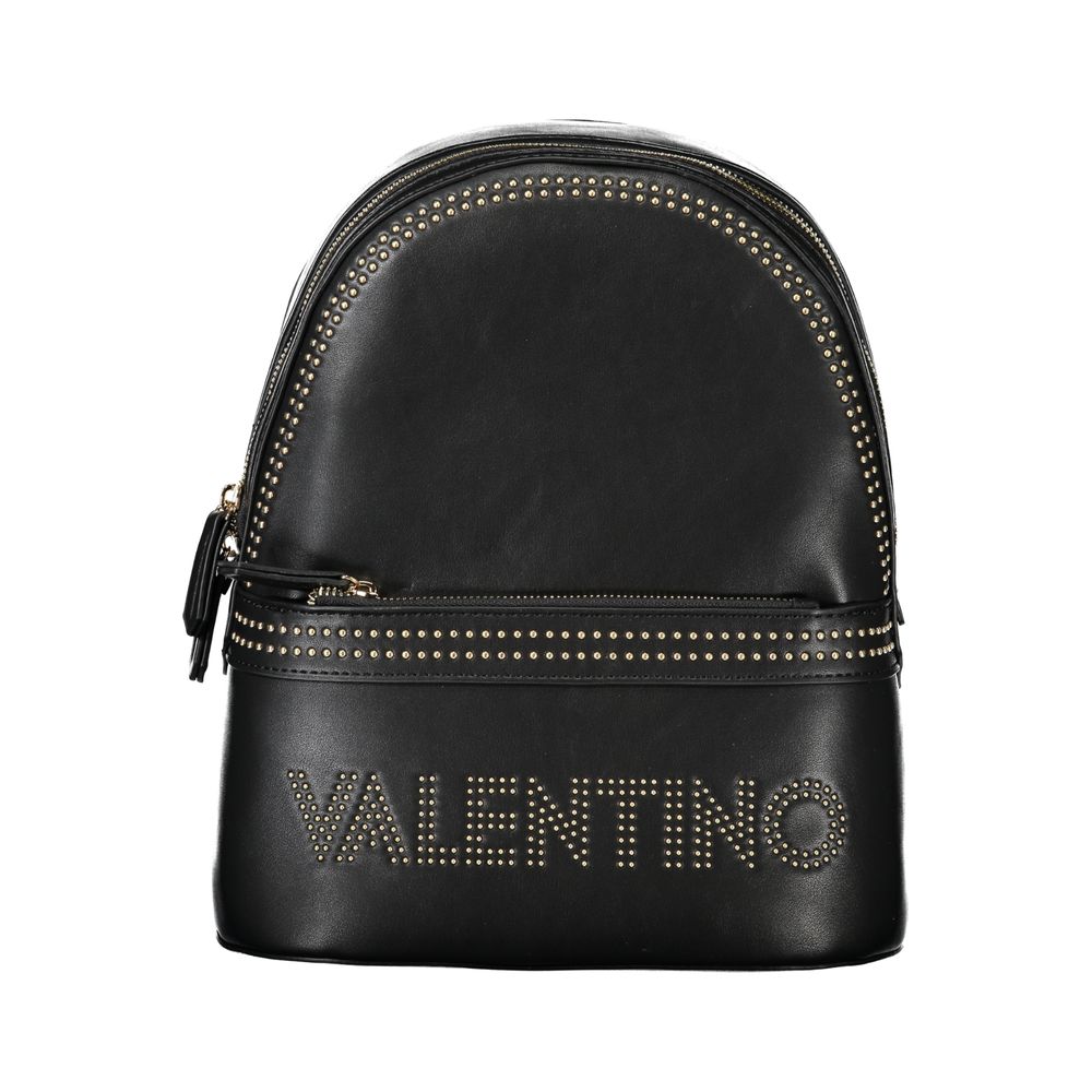 Black Polyethylene Women Backpack