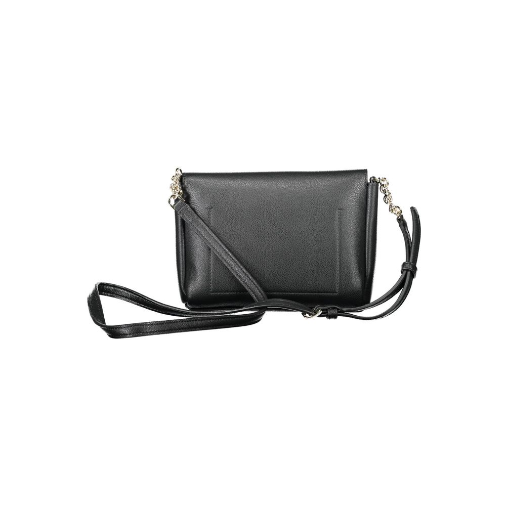 Black Polyethylene Women Handbag