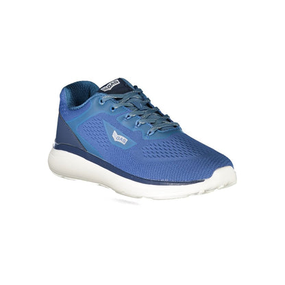 Blue Polyester Sneaker