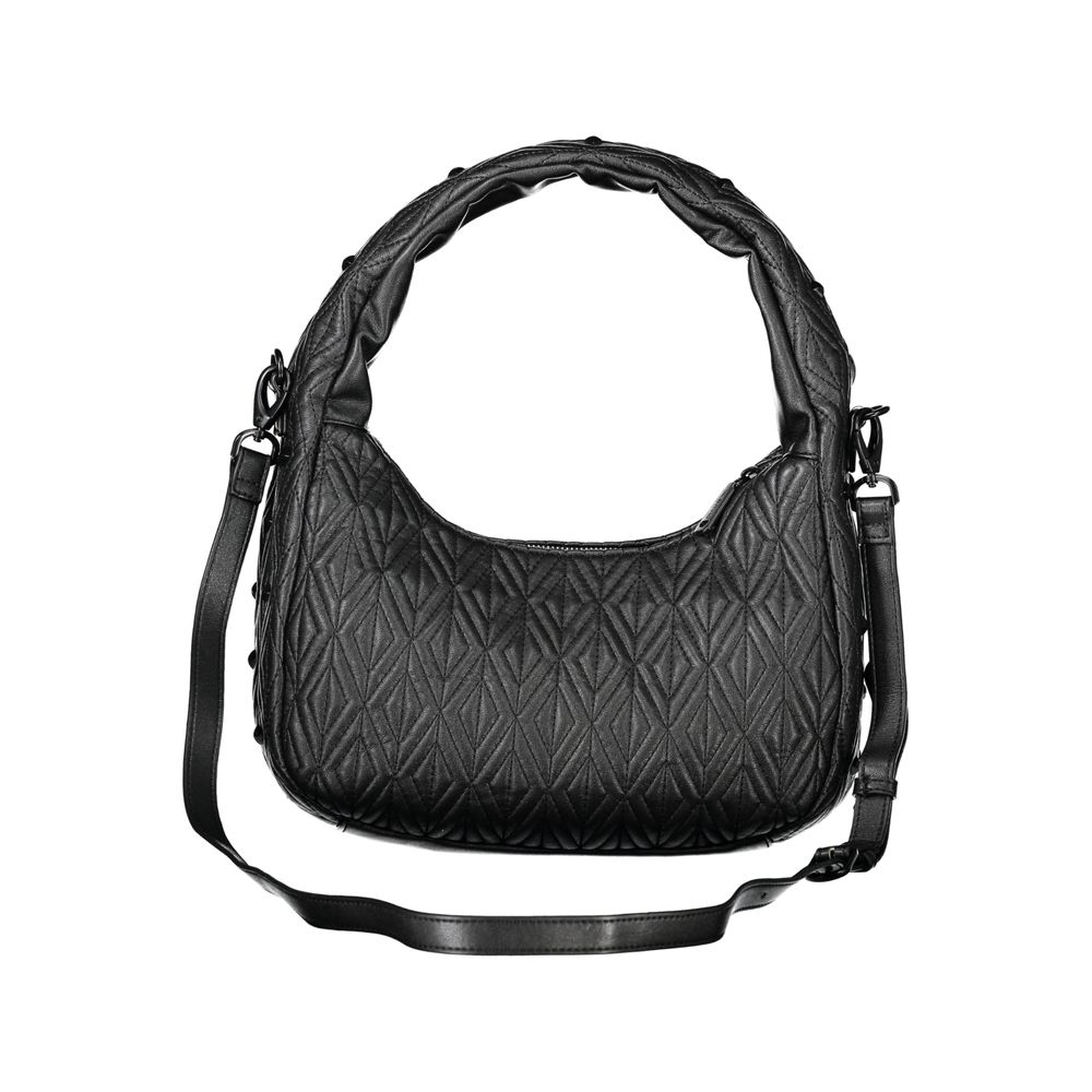 Black Polyethylene Women Handbag