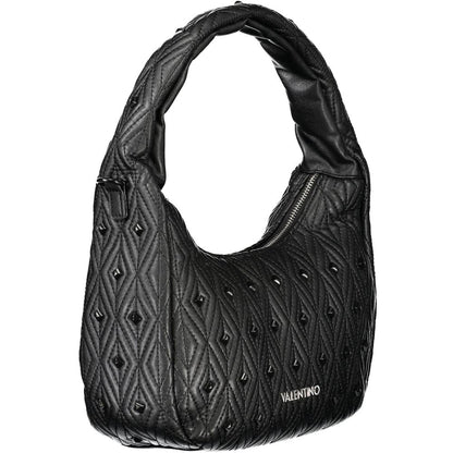 Black Polyethylene Women Handbag