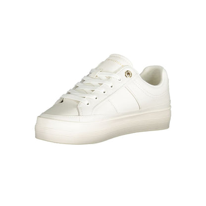 White Polyethylene Women Sneaker