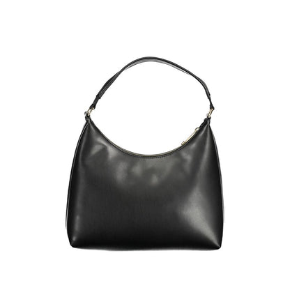 Black Polyethylene Women Handbag