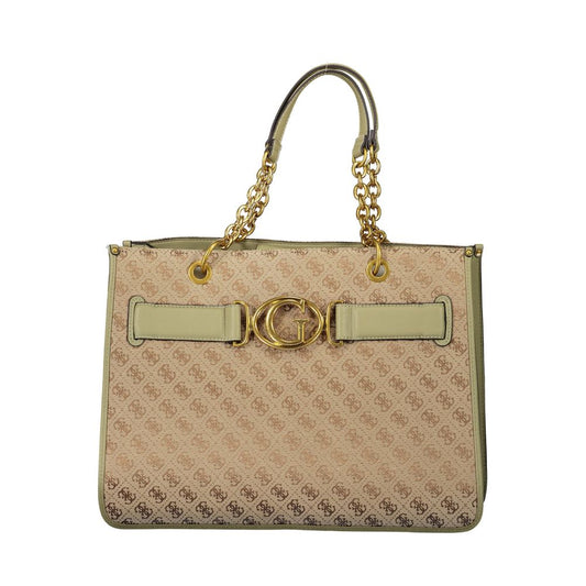 Green Polyester Women Handbag