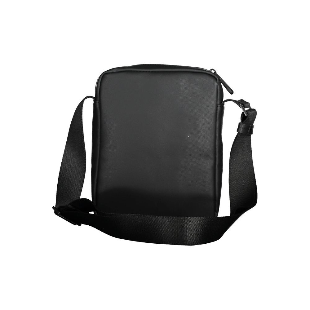 Black Polyester Men Shoulder Bag