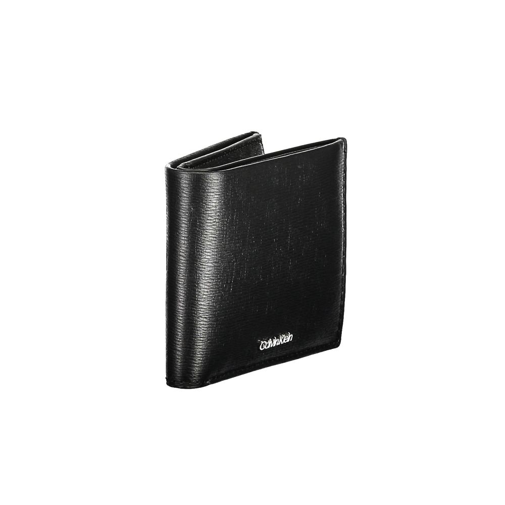 Black Polyester Men Wallet