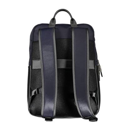 Blue Polyethylene Men Backpack