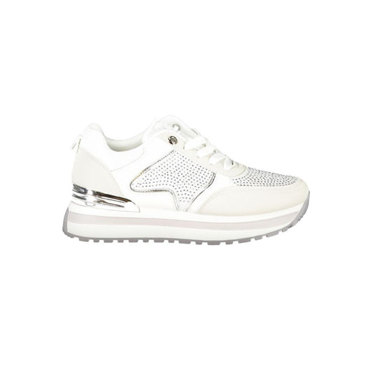 White Polyethylene Women Sneaker