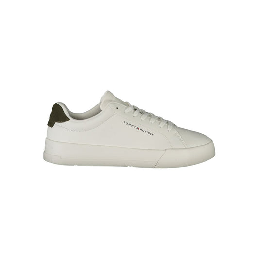 White Polyethylene Men Sneaker