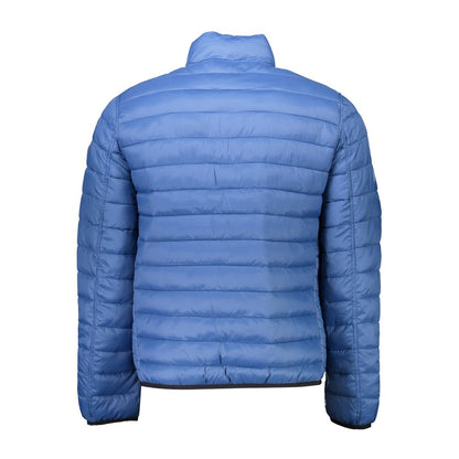 Blue Nylon Men Jacket