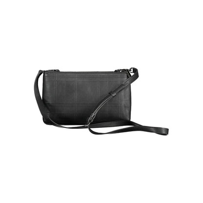 Black Polyester Women Handbag