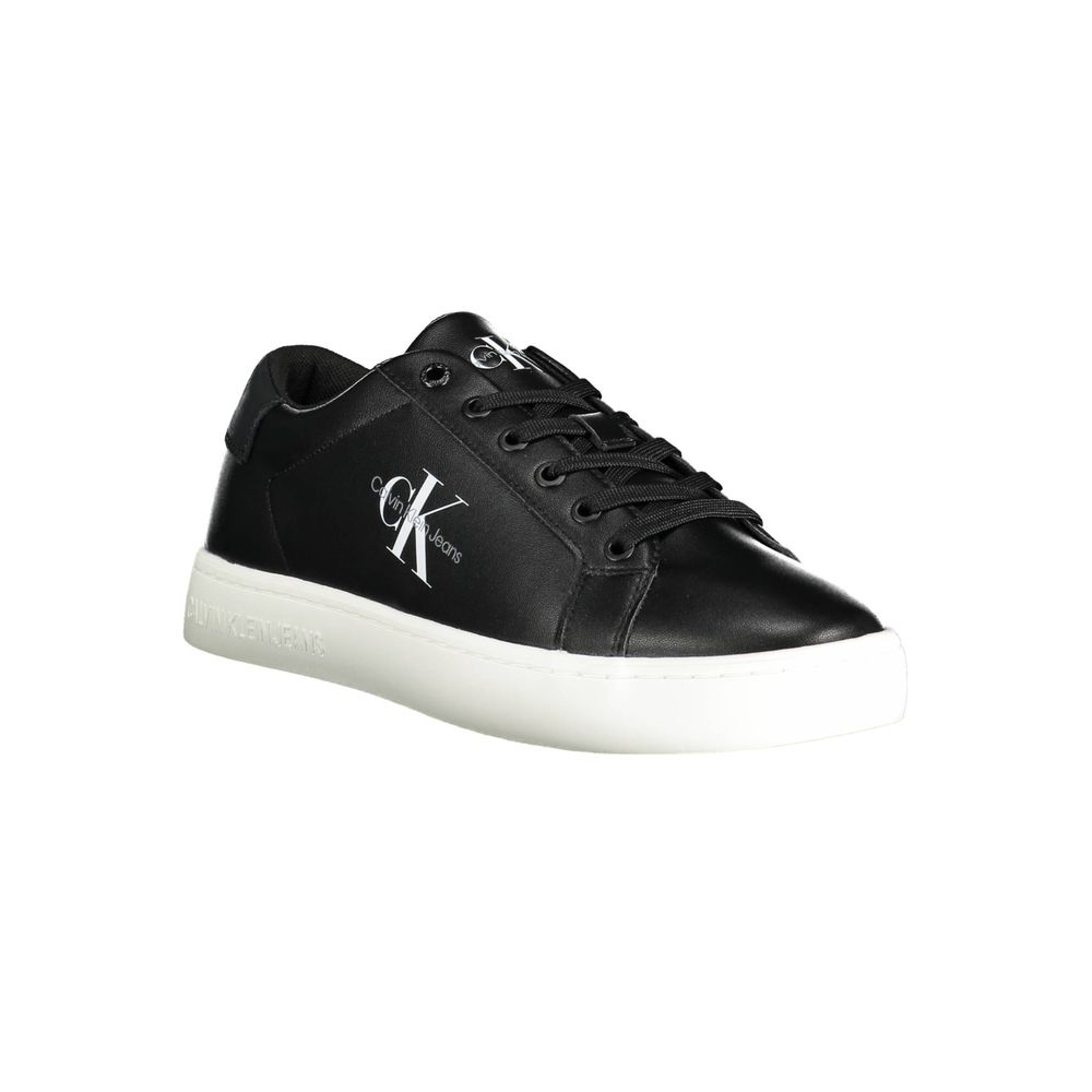 Black Leather Men Sneaker