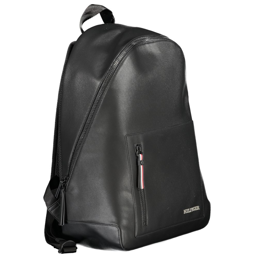 Black Polyester Backpack