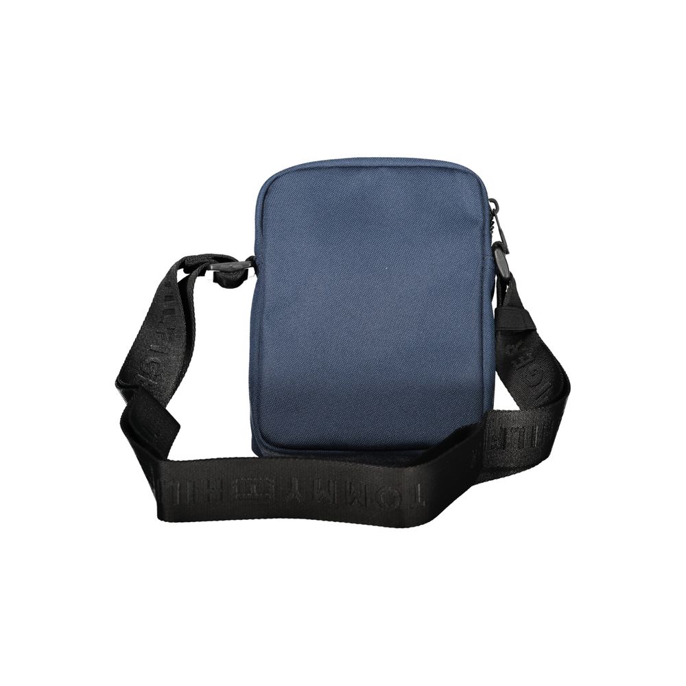 Blue Polyester Shoulder Bag