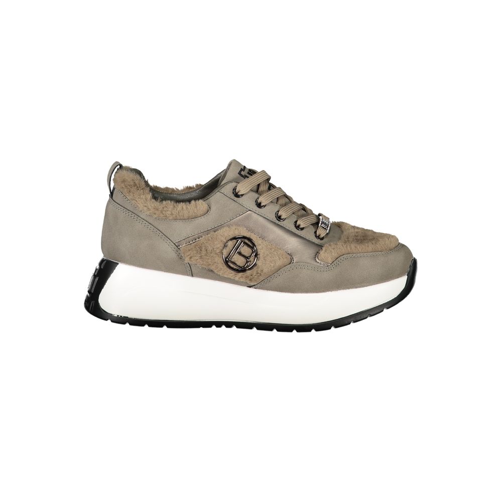 Gray Polyethylene Women Sneaker