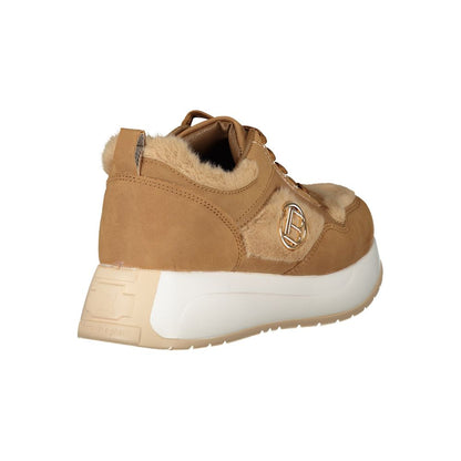 Brown Polyethylene Women Sneaker