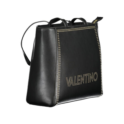 Black Polyethylene Women Handbag