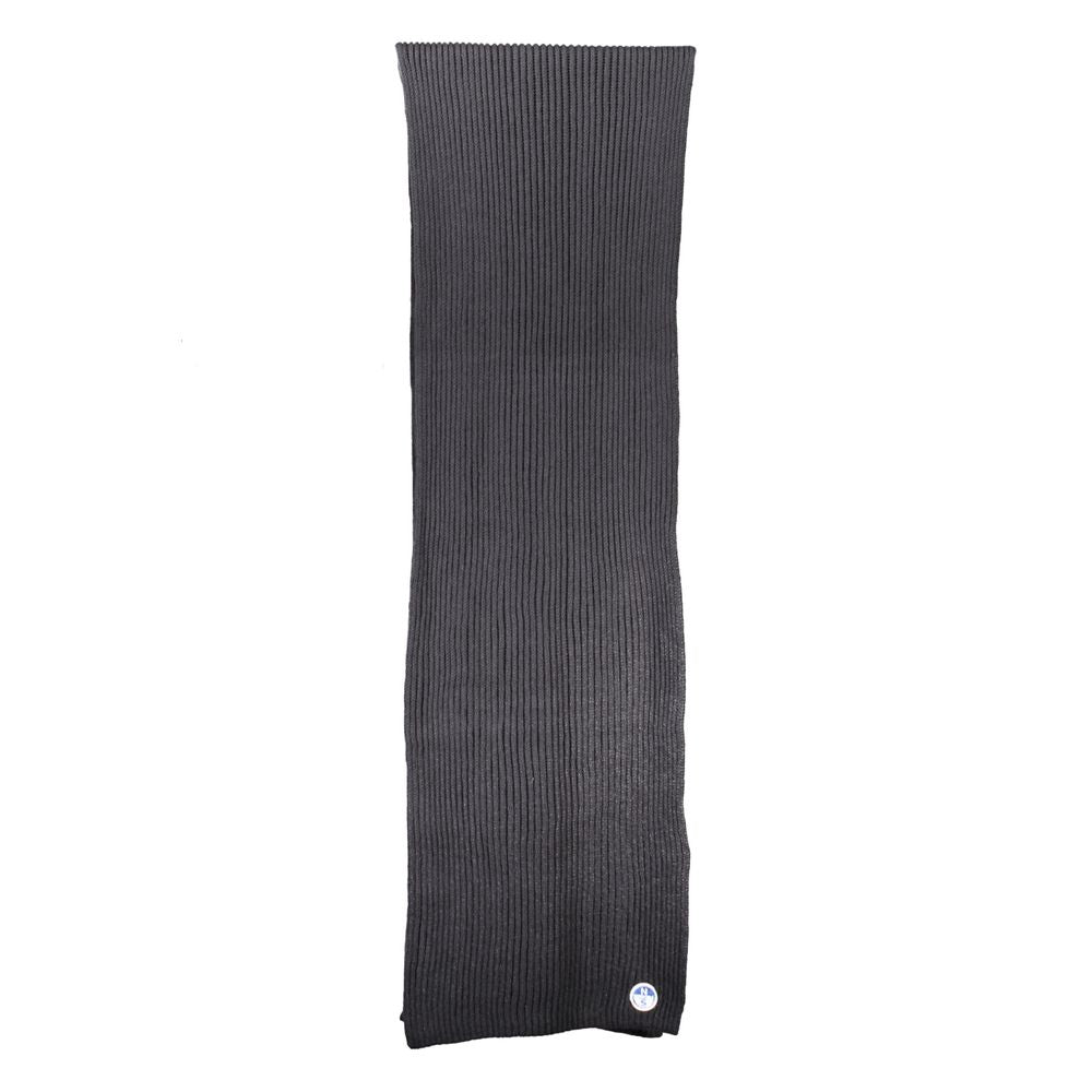 Black Cotton Men Scarf