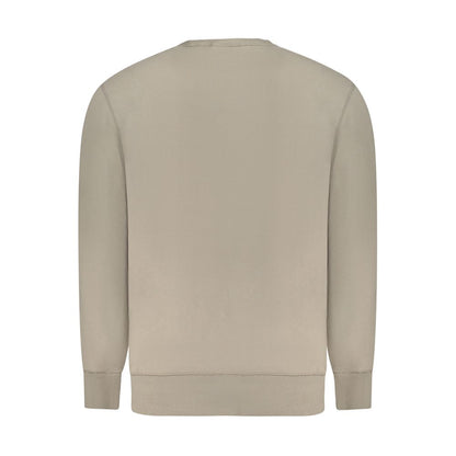 Beige Cotton Men Sweater