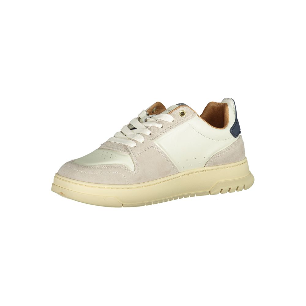 White Polyethylene Men Sneaker