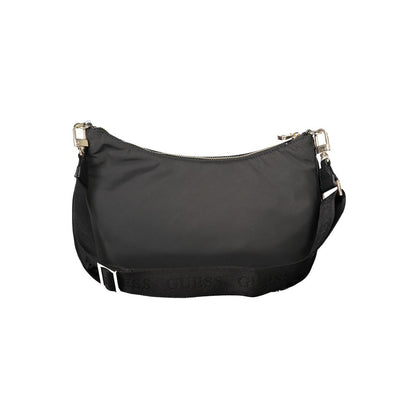 Black Polyester Women Handbag