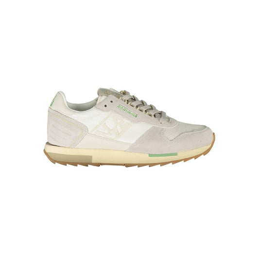 White Polyethylene Men Sneaker