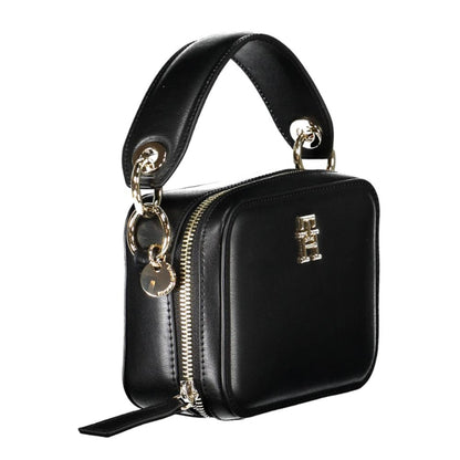 Black Polyethylene Women Handbag