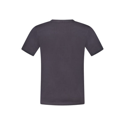 Blue Cotton Men T-Shirt