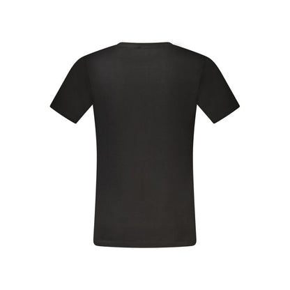 Black Cotton Men T-Shirt