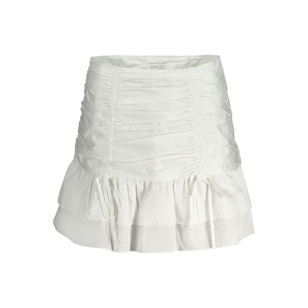 White Cotton Women Skirt